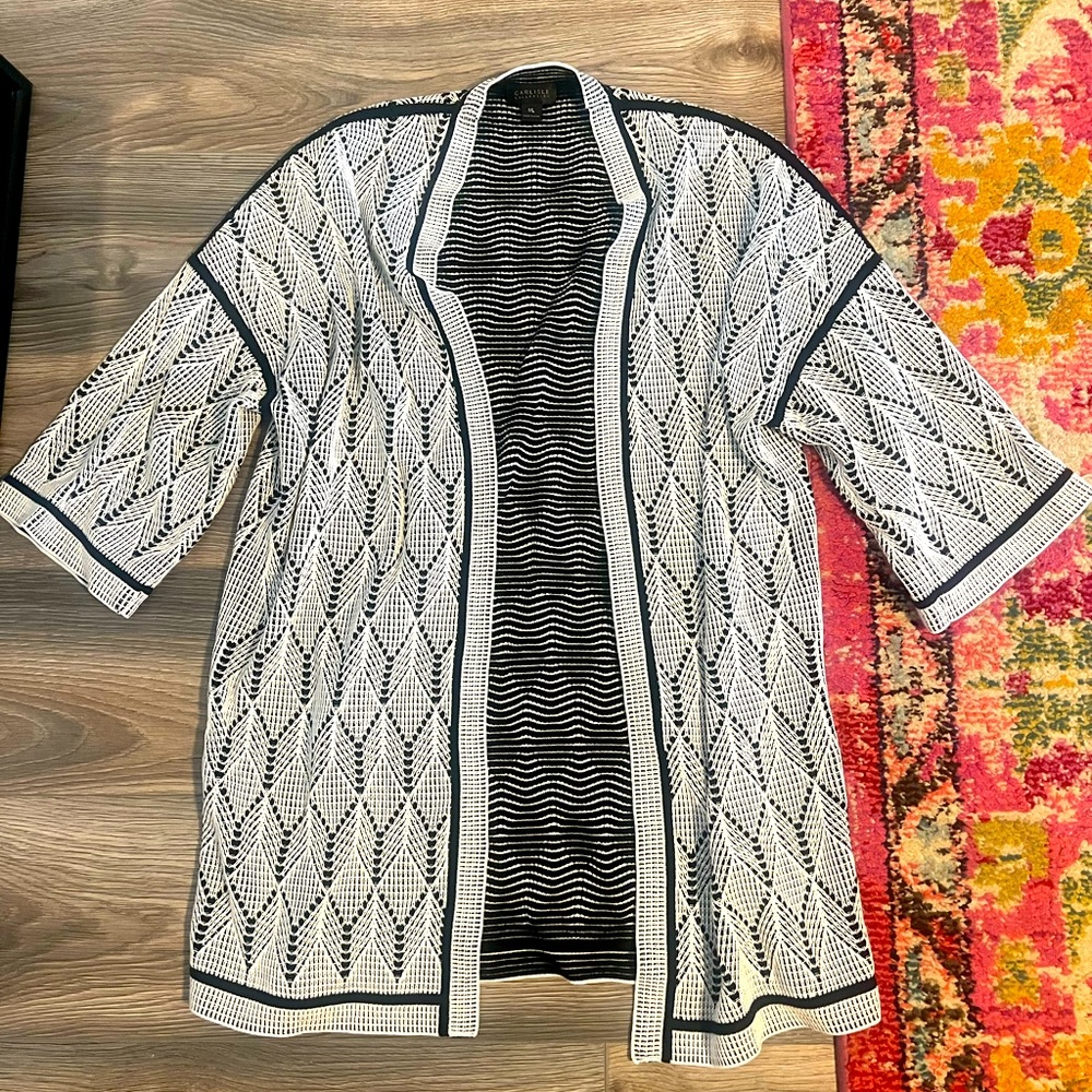 Carlisle Collection three quarter length sleeve cardigan